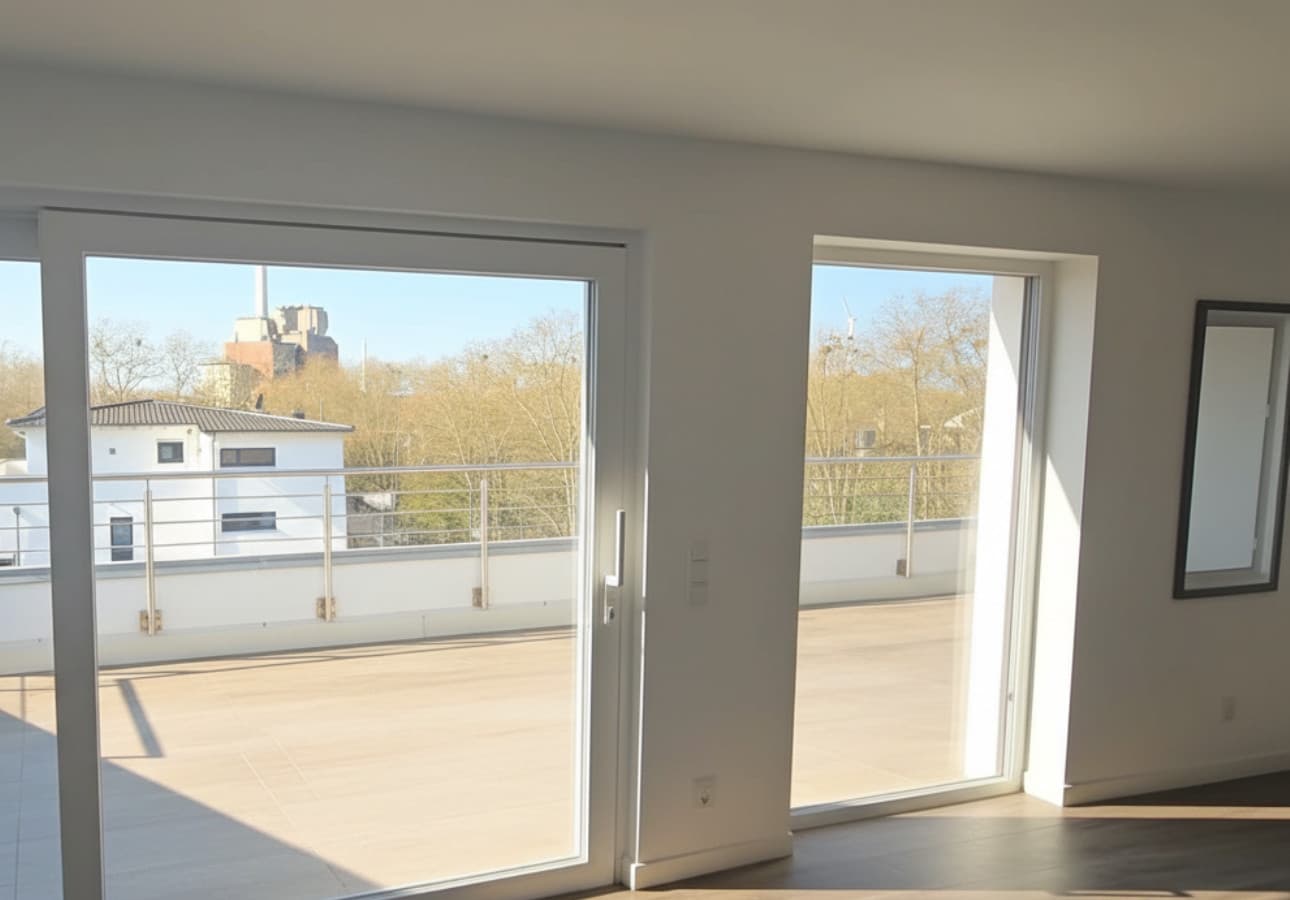 Moderne Penthouse-Suite mit Dachterrasse